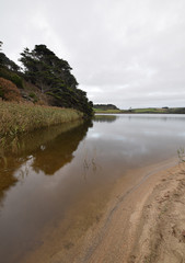 Obraz premium The Loe Pool Porthlevan Cornwall