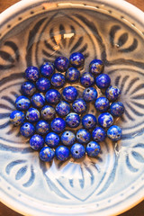 Lapis lazuli stone beads