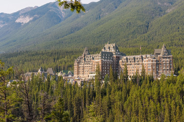 Fairmont Banff Springs hotel in the Canadian Rocky Mountains