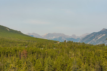 Scene from a mountain in British Columbia, Canada