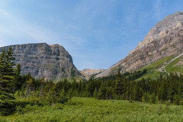Fototapeta na wymiar Scene from a mountain in British Columbia, Canada