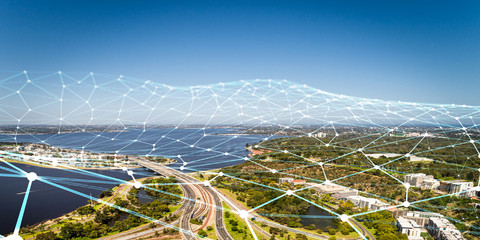 E-commerce and social concept. 3d rendering