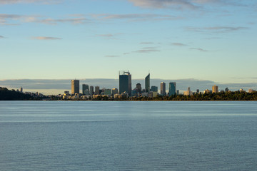 Cityscape of Perth and Swan river
