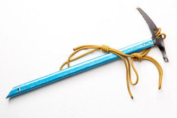 Photo of pickaxe on white background