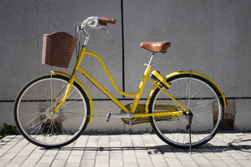 Fototapeta na wymiar Yellow Bike