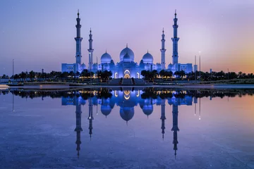 Foto op Canvas Grand Mosque Abu Dhabi, UAE © Sven Taubert