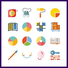 idea icons set. knowledge, height, research and publication graphic works