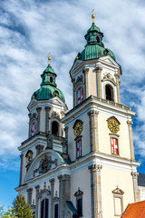 Fototapeta na wymiar Perspektiven aus St. Florian bei Linz, Oberösterreich