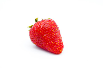 fresh strawberry fruit isolated on white background