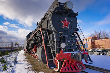 The locomotive of the train