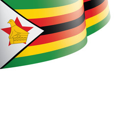 Zimbabwe flag, vector illustration on a white background