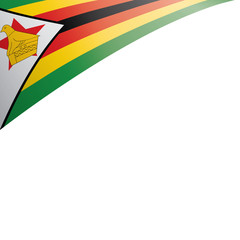 Zimbabwe flag, vector illustration on a white background