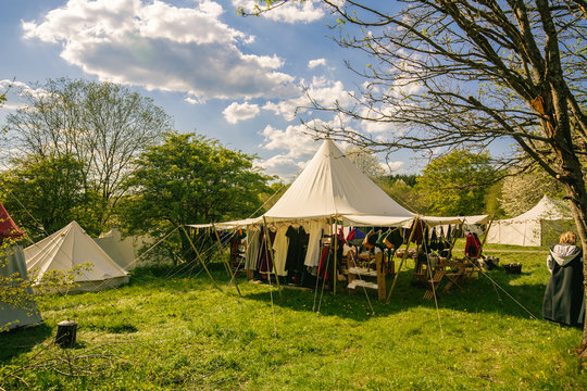 Marktstand beim LARP / Mittelaltermarkt