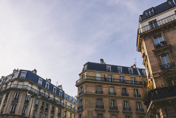 Fototapeta na wymiar windows of an ancient building in Paris 