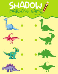 Matching dinosaur shadow worksheet © GraphicsRF