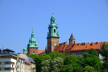 Fototapeta na wymiar Wawel Castle in Krakow