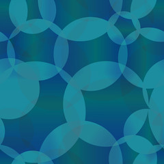 Vector abstract seamless background of blue molecules and bubbles for fabric or gift accessories on a water background.