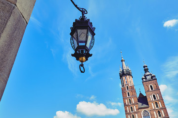 Fototapeta na wymiar St. Mary's Basilica in Krakow