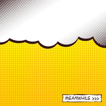 Comic book page. Background vector gradient.