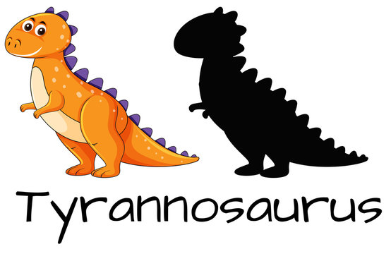Design of tyrannosaurus dinosaur