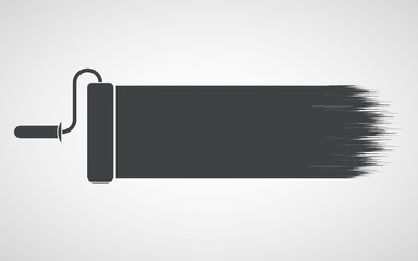 Paint roller icon. Vector illustration.
