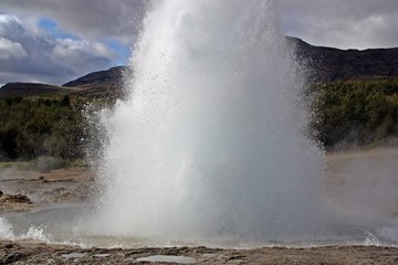 Geysir Strokkur en Islandia.