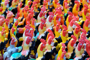 Chicken Ceramic Dolls