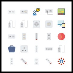smartphone icon. gps and socket vector icons in smartphone set. Use this illustration for smartphone works.