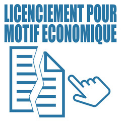 Logo licenciement pour motif économique.