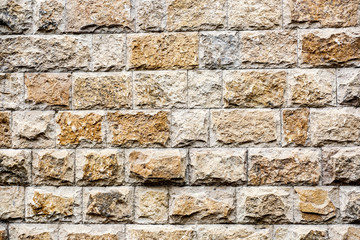 wall of decorative stone