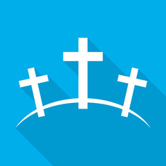 Obraz premium Calvary icon. Vector illustration