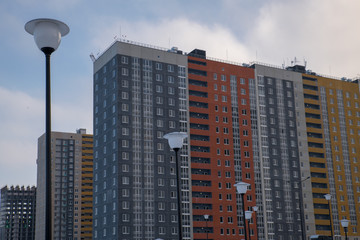 bright and beautiful residential apartment building