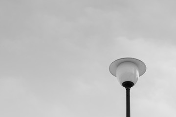 street lamp on a gray background