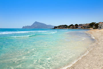 Obraz premium Altea beach in Alicante Playa de L Olla