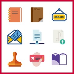 document icons set. electronic, visual, vacation and empty graphic works