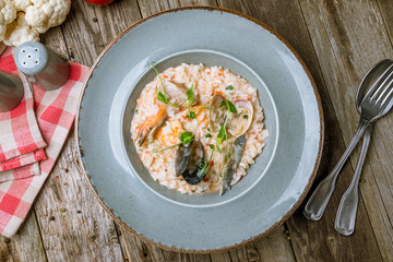 risotto with seafood