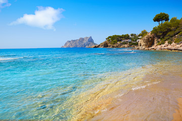 Naklejka premium Cala Pinets beach in Benissa Alicante Spain