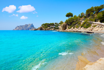 Fototapeta premium Cala Pinets beach in Benissa Alicante Spain