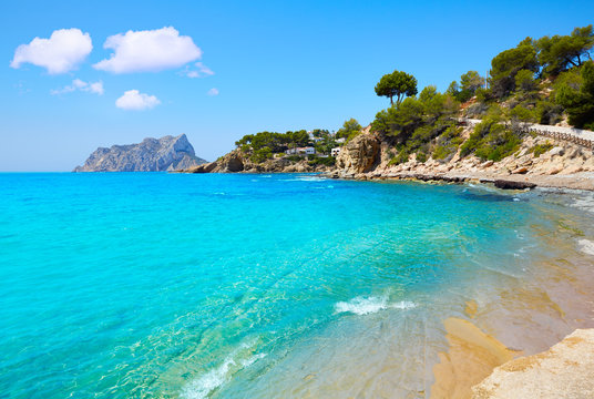 Cala Pinets beach in Benissa Alicante Spain
