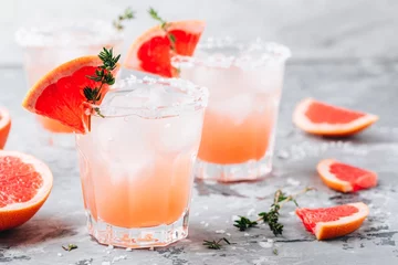 Foto op Plexiglas Grapefruit zoute hond Cocktail © nblxer