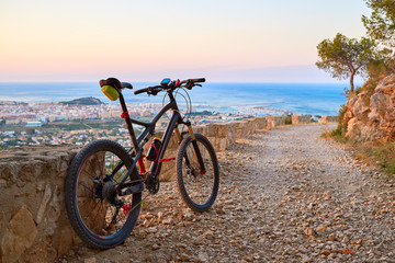 Denia Alicante from Montgo with MTB
