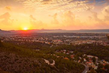 Denia Alicante view from Montgo Spain