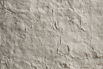 White wall whitewashed with lime
