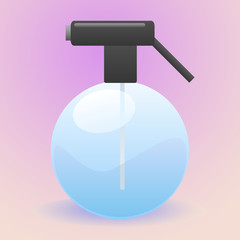 Plastic spray bottle vector illustration