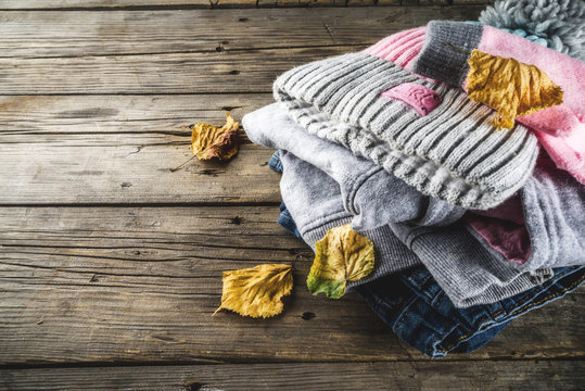 Autumn warm clothes for girl