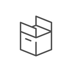 Box line icon