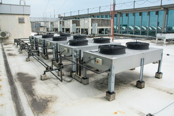 Air compressor on the Building