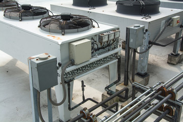 Air compressor on the Building