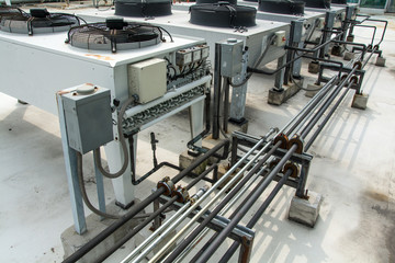Air compressor on the Building