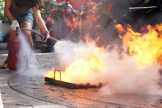 Practice a fire drill outdoor
